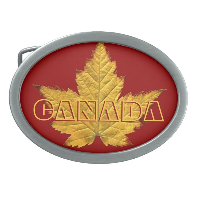 Canada Belt Buckle Cool Canadian Souvenir Buckles (Front)