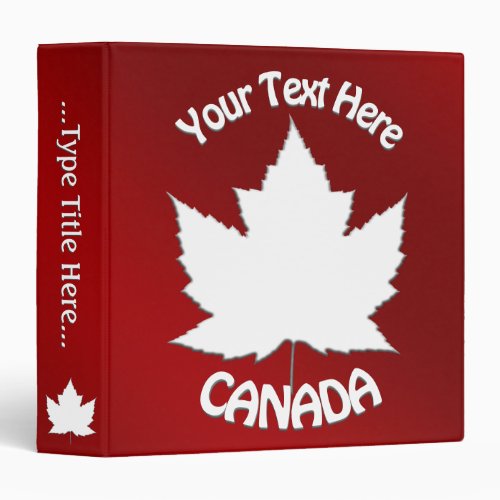 Canada Binder Canada Maple Leaf Photo Album Custom