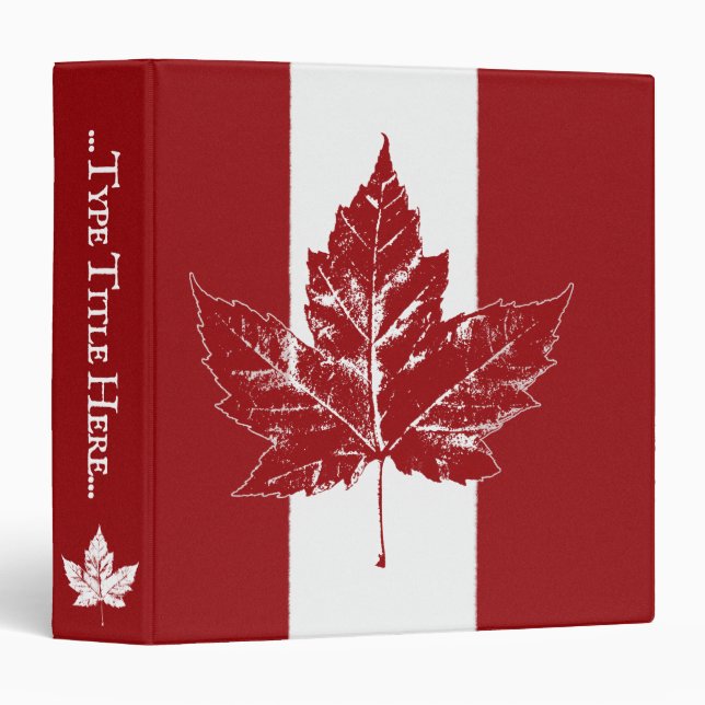 Canada Binder Cool Canada Photo Album Personalized (Front/Spine)