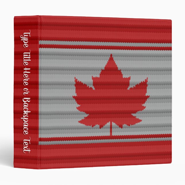 Canada Binder Custom Canada Binder Photo Album (Front/Spine)