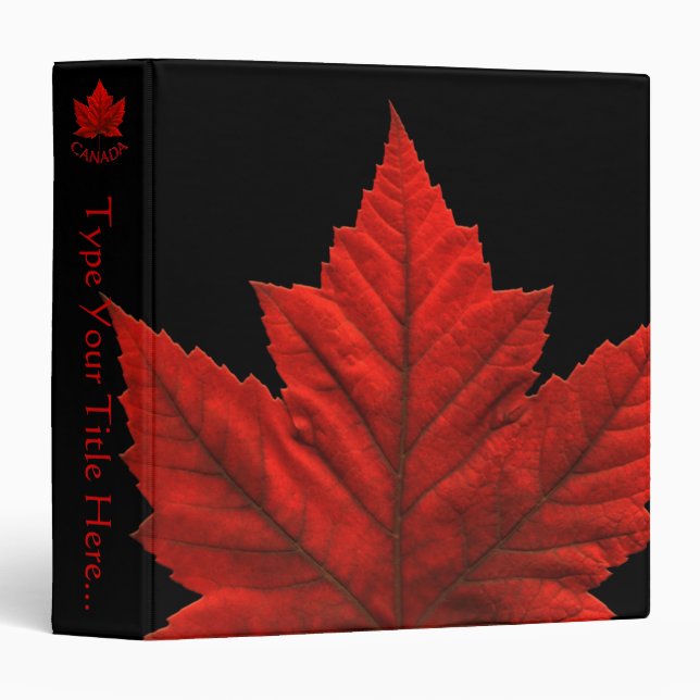 Canada Binder Custom Canada Souvenir Binder Album (Front/Spine)