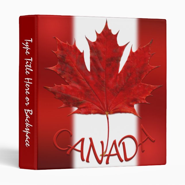 Canada Binder Custom Canada Souvenir Binder Album (Front/Spine)