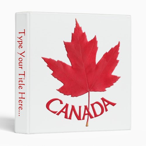Canada Binder Custom Canada Souvenir Binder Album