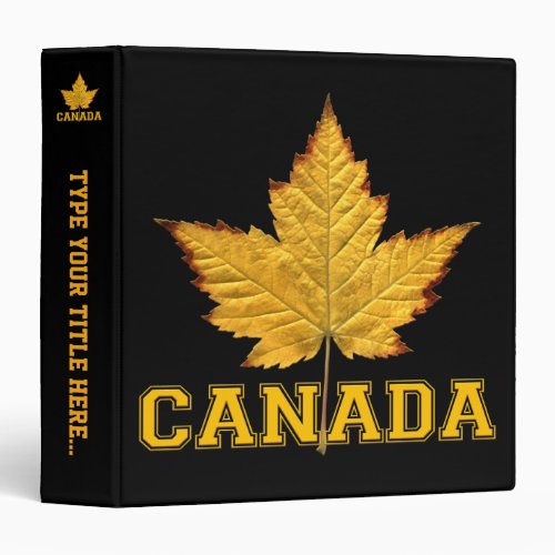 Canada Binder Custom Canada Souvenir Book Binder