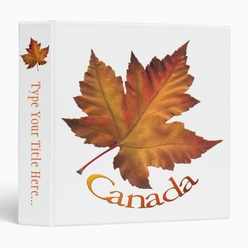 Canada Binder Custom Canada Souvenir Book Binder