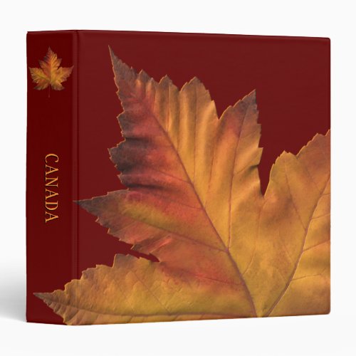 Canada Binder Custom Canada Souvenir Book Binder