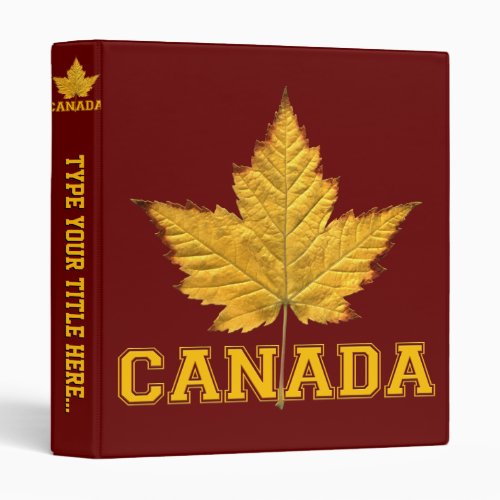 Canada Binder Custom Canada Souvenir Book Binder