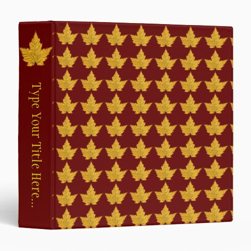 Canada Binder Custom Canada Souvenir Book Binder