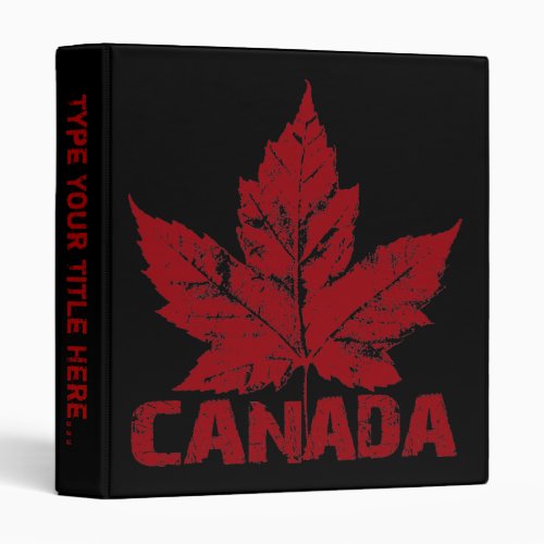 Canada Binder Custom Canada Souvenir Photo Album