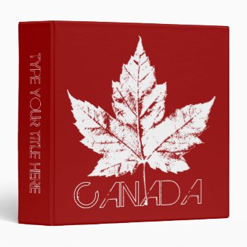 Canada Binder Custom Canada Souvenir Photo Album by artist_kim_hunter at Zazzle