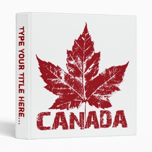 Canada Binder Custom Canada Souvenir Photo Album