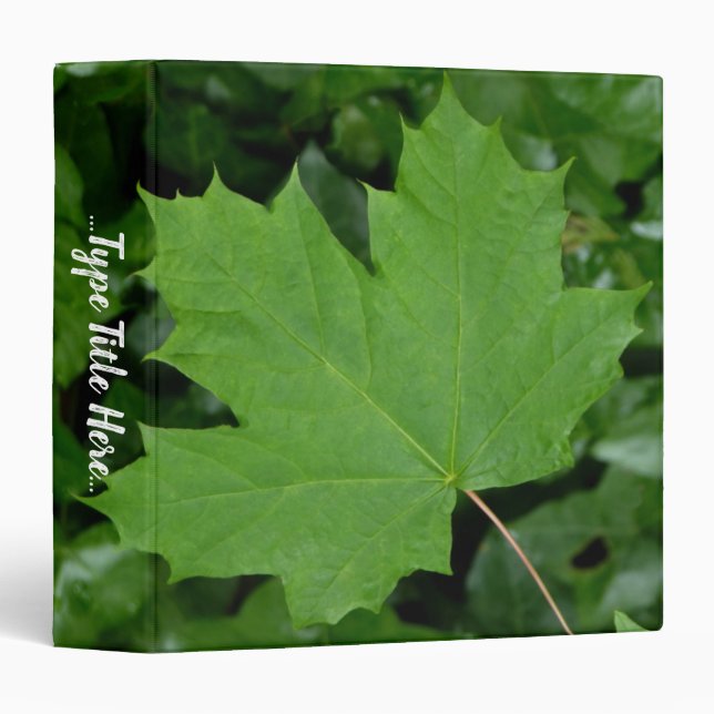 Canada Binder Green Canada Photo Album Personalize (Front/Spine)