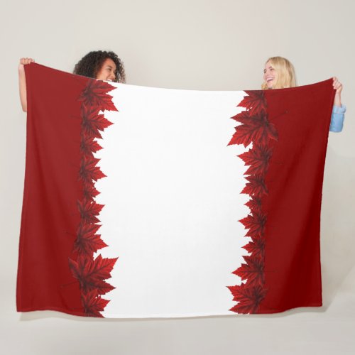 Canada Blanket Canada Maple Leaf Fleece Blanket