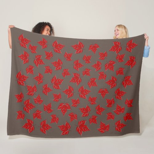 Canada Blanket Canada Maple Leaf Throw Blankets