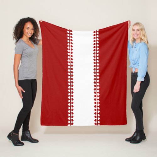 Canada Blanket Canada Souvenir Fleece Blanket