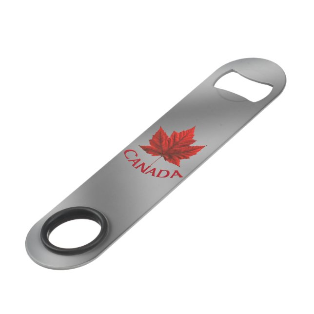 Canada Bottle Opener Canada Maple Leaf Souvenirs (Front Angled)