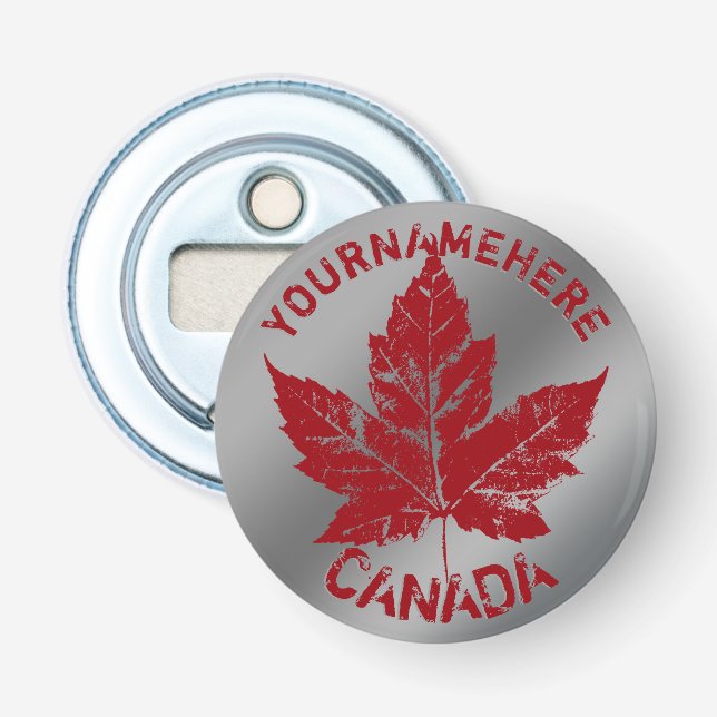 Canada Bottle Opener Custom Cool Canada Gifts (Front)