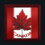 Canada Box Canada Souvenir Gift Jewelry Canada Box<br><div class="desc">Canada Flag Boxes & Gifts Canada Maple Leaf Gift Boxes Beautiful Red & White Canada Flag Jewelry / Keepsake Boxes, Canada Boxes & Gifts for Men Women Kids, Stylish Canada Decor & Souvenirs Home & Office Canada Flag Souvenirs, Gifts and Keepsakes Art & Design by Canadian Artist / Designer Kim...</div>