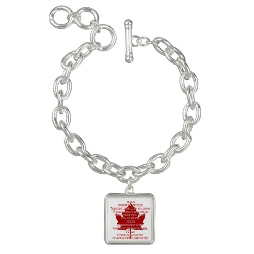 Canada Bracelet Canadian Anthem Bracelets