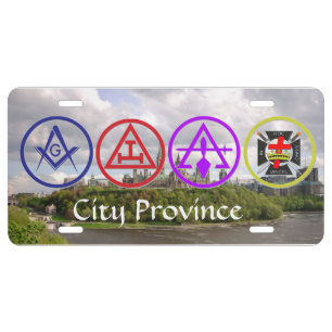 Canada Brotherhood of York Rites License Plate