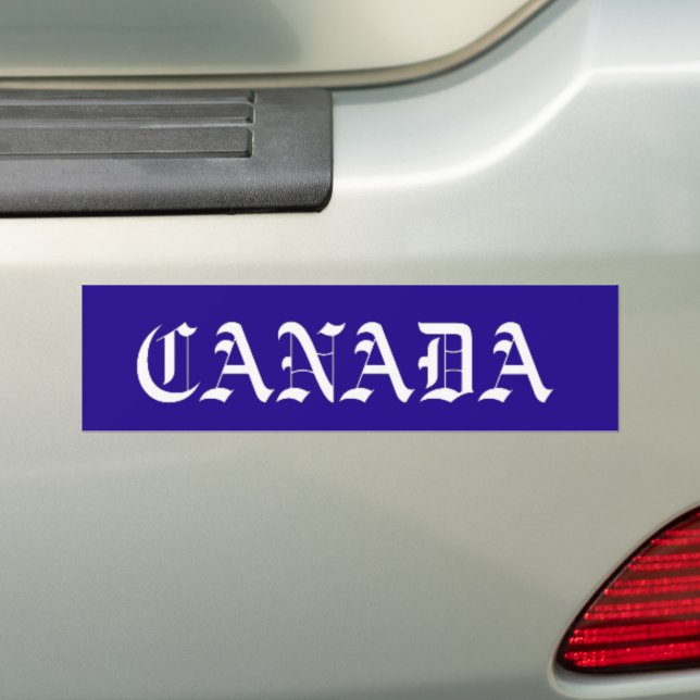 CANADA  BUMPER STICKER (On Car)