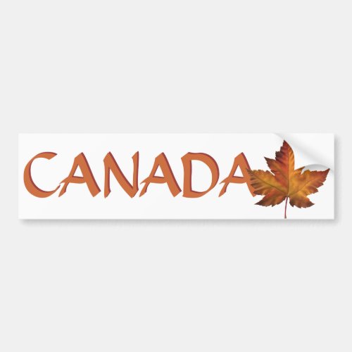 Canada Bumper Sticker Canadian Maple Leaf Stickers
