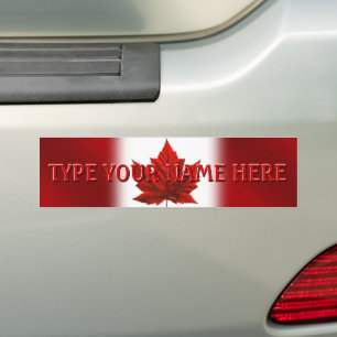 Canada Bumper Stickers Customized CN Flag Stickers