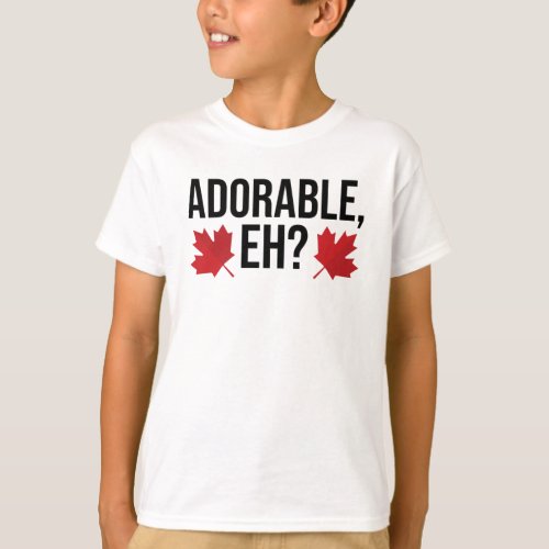 Canada Canada Day Maple Leaf Canadians Adorable T_Shirt
