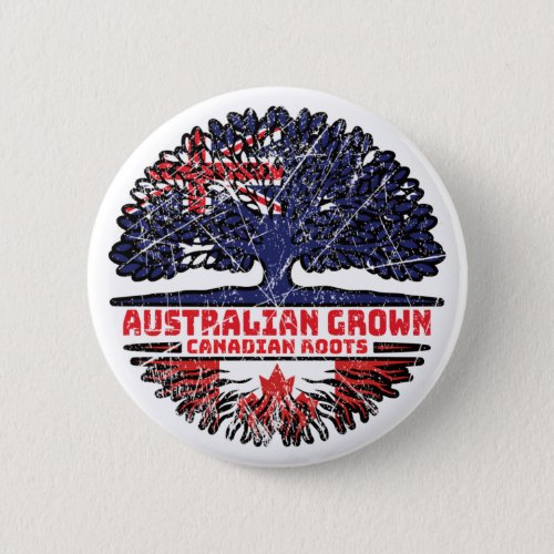 Canada Canadian Australia Australian Tree Roots Button