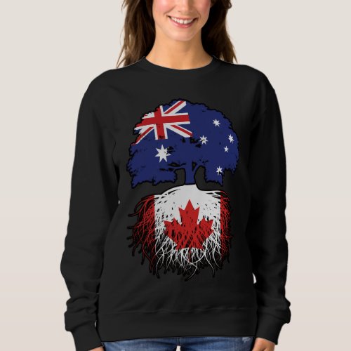 Canada Canadian Australian Australia Tree Roots Sweatshirt