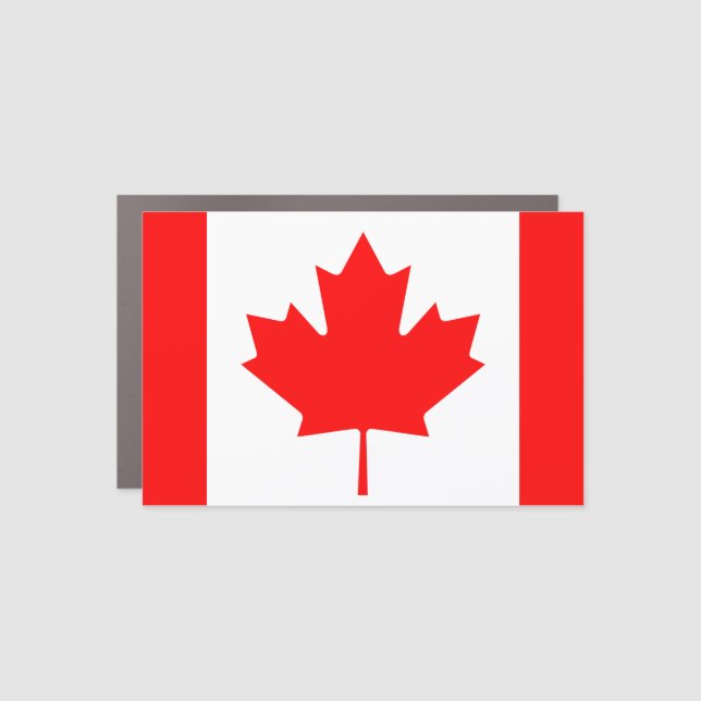 Canada (Canadian) Flag Car Magnet (Front)