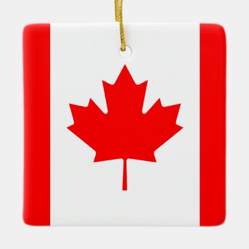 Canada Canadian Flag Ceramic Ornament