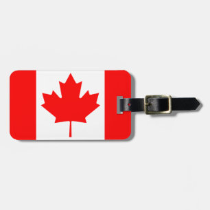 Canada Canadian Flag Colors Travel Luggage Tag