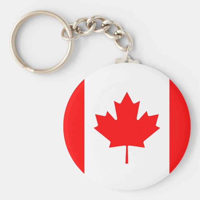 Canada (Canadian) Flag Keychain (Front)