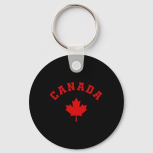 Canada Canadian Flag Maple Leaf Logo Hiking Skiing Keychain