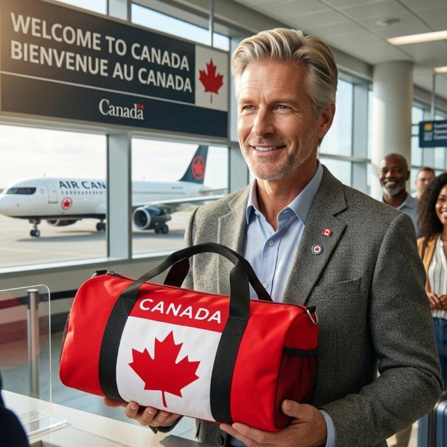 CANADA. Canadian flag. Patriotic.  Duffle Bag (Creator Uploaded)