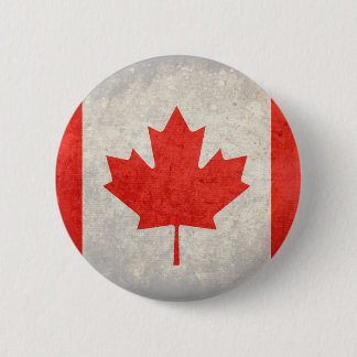Canada; Canadian Flag Pinback Button
