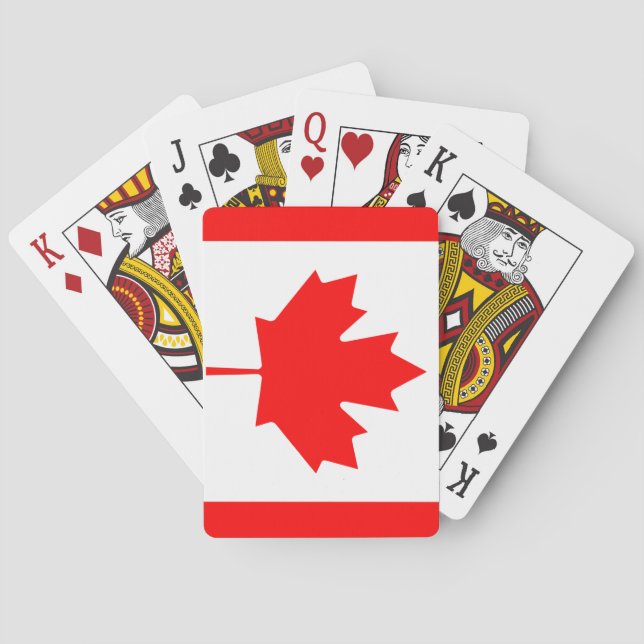 Canada (Canadian) Flag Poker Cards (Back)