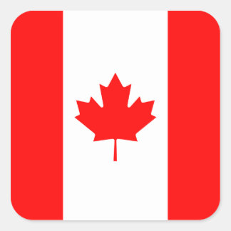 Canada/Canadian Flag Square Sticker