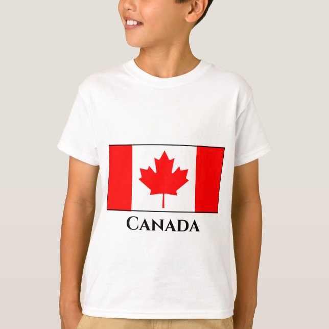 Canada (Canadian) Flag T-Shirt (Front)