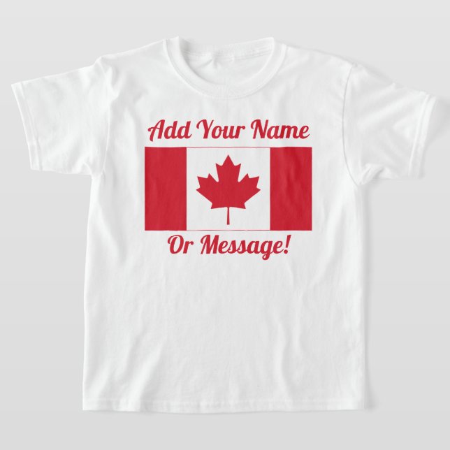 Canada Canadian Flag T-Shirt (Laydown)