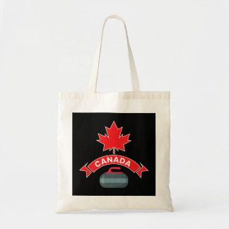Canada Canadian Team Curling Red White Winter Spor Tote Bag