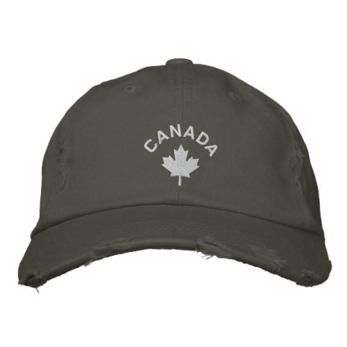 Canada Cap _ White Maple Leaf Hat