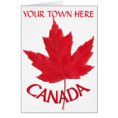 Canada Cards Canada Flag Greeting Cards Custom (Front)
