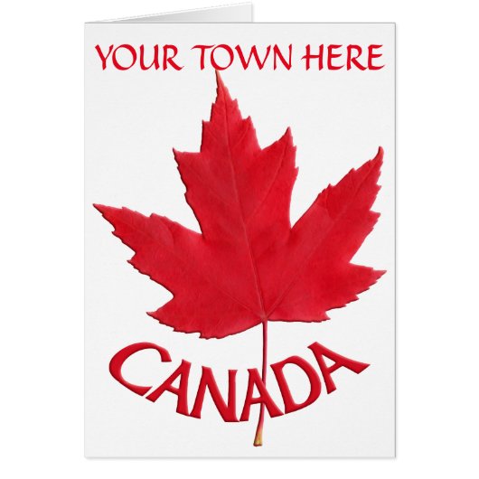 Canada Cards Canada Flag Greeting Cards Custom (Front)