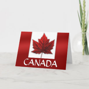 Canada Cards Canada Flag Greeting Cards Custom