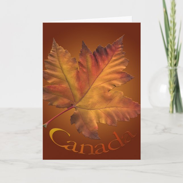 Canada Cards Canada Maple Leaf Greeting Cards (Front)
