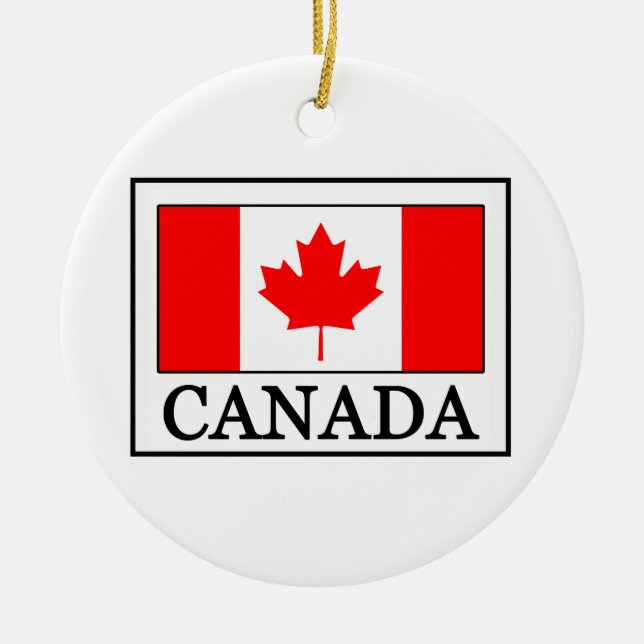 Canada Ceramic Ornament (Front)