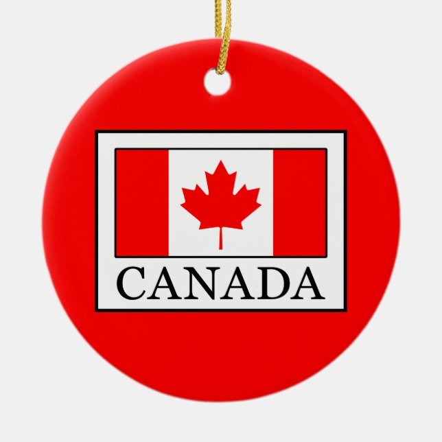 Canada Ceramic Ornament (Front)