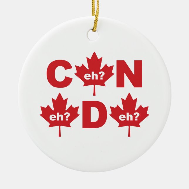 Canada Ceramic Ornament (Front)